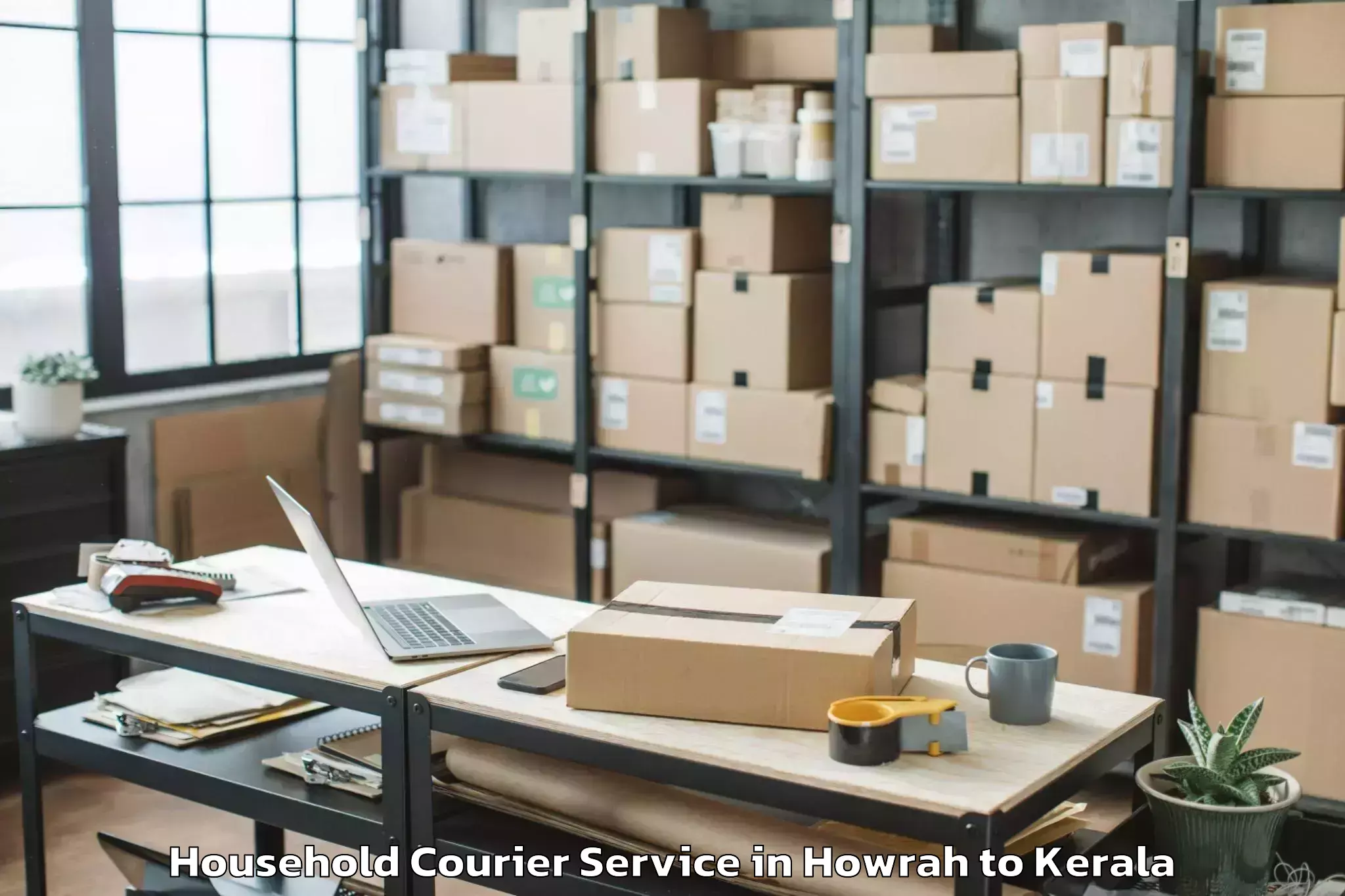 Book Howrah to Changanacheri Household Courier Online